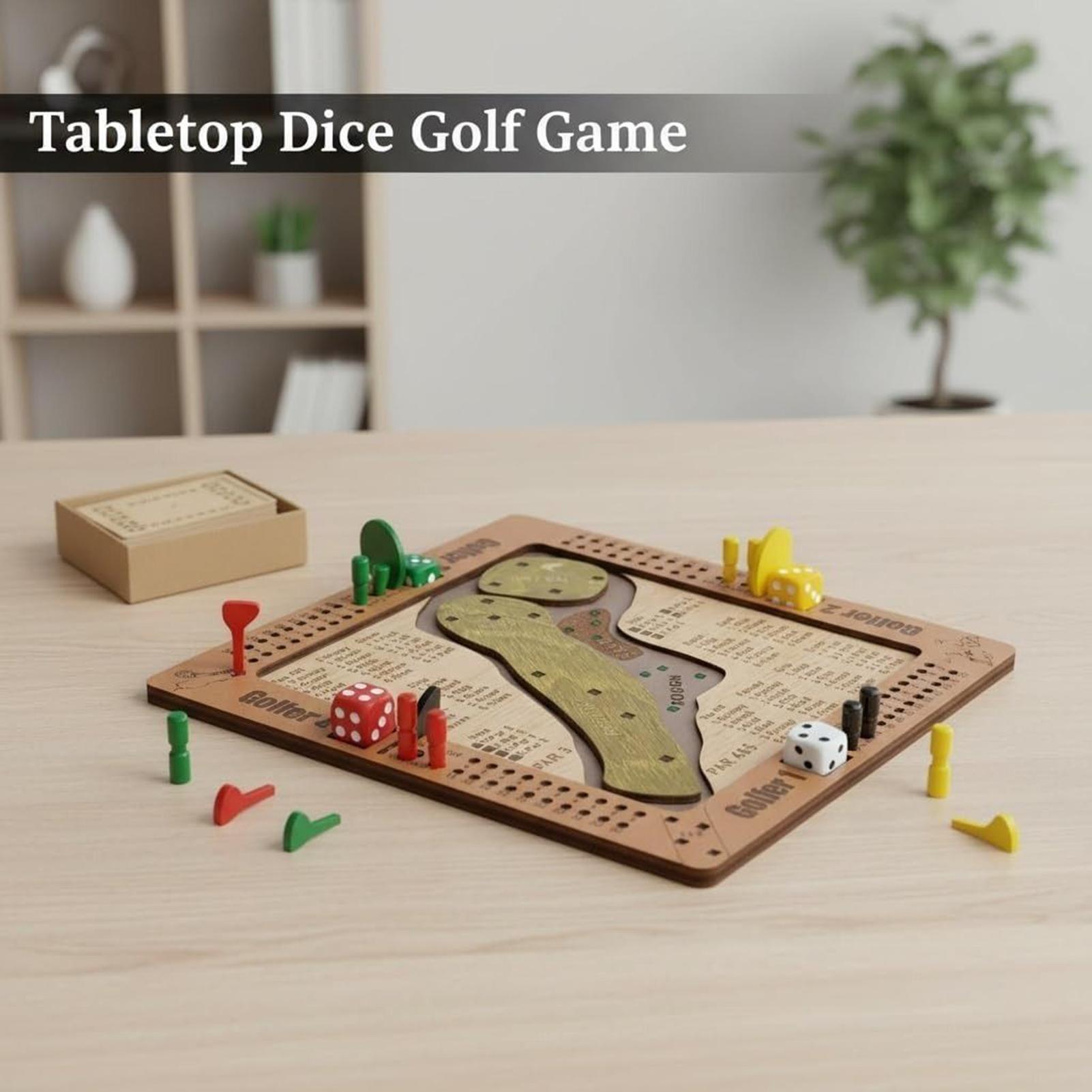 لعبة نرد الجولف الخشبية لعبة ا - مراجعة Party Games Indoor وسعره