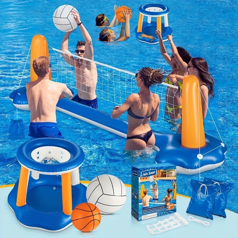 مجموعة عوامات كبيرة قابلة للنف - مراجعة Party Games Summer وسعره