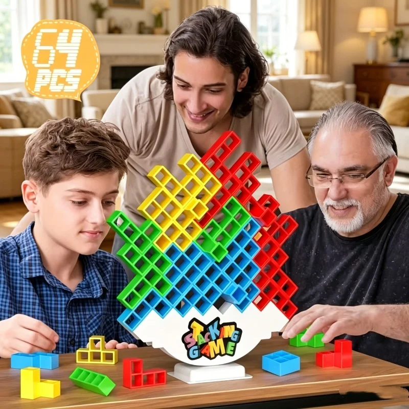 لعبة برج التوازن الملونة للأطف - مراجعة Party Games Competition وسعره