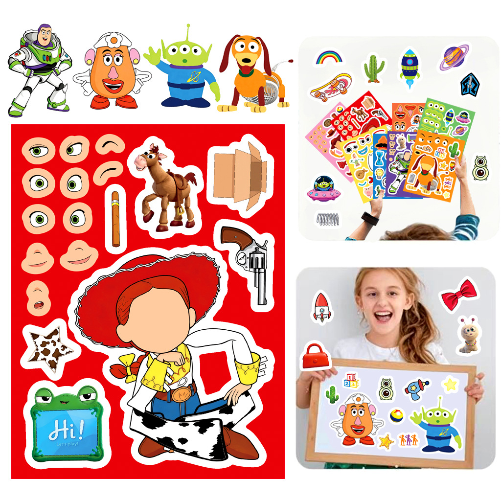 8/16 ورقة ملصقات كرتونية لصنع  - مراجعة Party Games Questions وسعره
